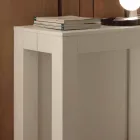 Ausziehbare Konsole aus offenporigem weißem Faltmelamin von Bosa Viadurini