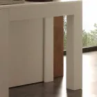 Ausziehbare Konsole aus offenporigem weißem Faltmelamin von Bosa Viadurini