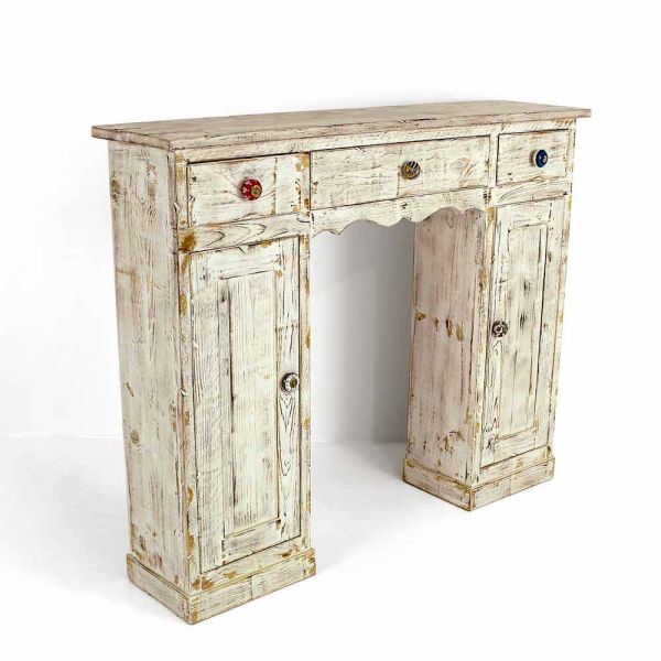 Handgefertigte consolle aus massivem tannenholz made in italy - carminia