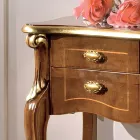 Klassische Holzkonsole 3 oder 5 Luxusschubladen Made in Italy - London Viadurini