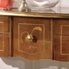 Klassische Holzkonsole 3 oder 5 Luxusschubladen Made in Italy - London Viadurini