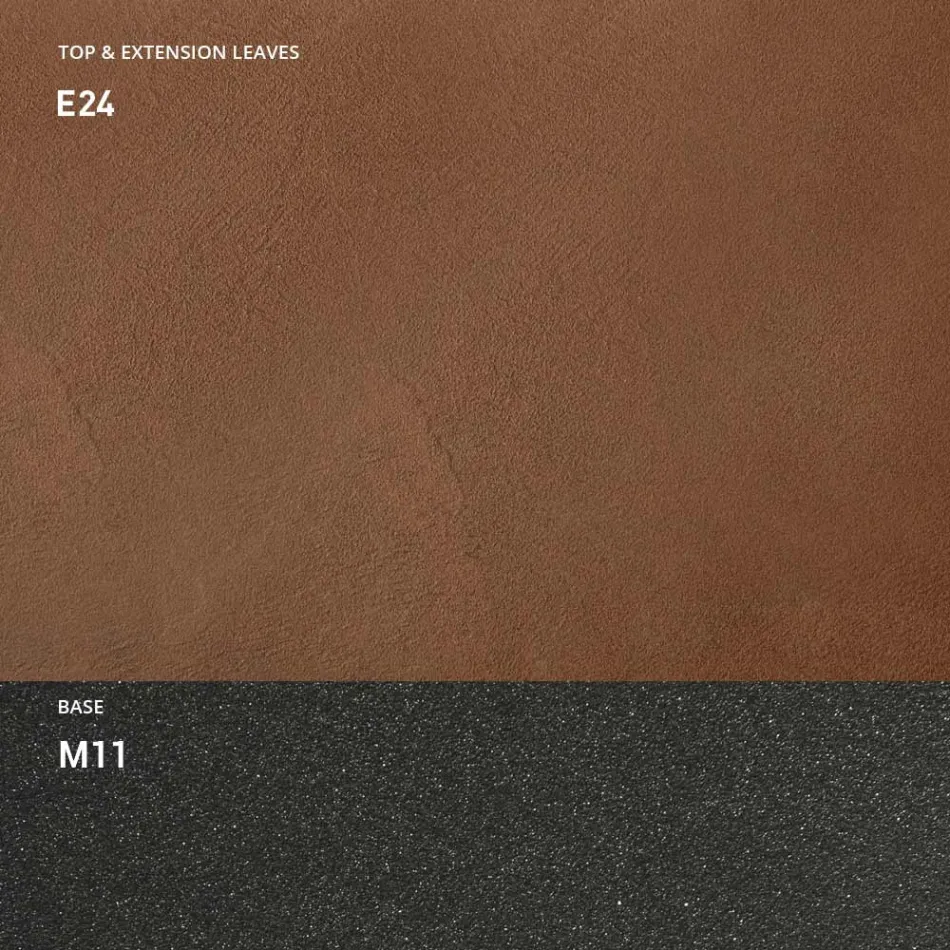 Konsole mit Platte in Mörteloptik und Metallsockel Made in Italy - Timedio Viadurini