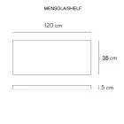 Badezimmerkonsole mit Waschbecken und Ablage aus Feinsteinzeug 4 Ausführungen - Ramina Viadurini