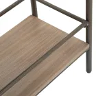 Wohnzimmerkonsole aus Tannenholz und Grauguss mit 2 Türen - Cooper Viadurini