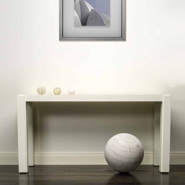 Modernes design konsole aus lackiertem holz 150x78x40 cm felicity