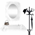 Modernes Design-Konsole aus transparentem Plexiglas drapiert Wunsch Viadurini