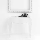 Designkonsole aus transparentem Plexiglas hergestellt in Italien, Africo Viadurini