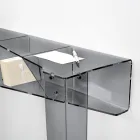 Feste Konsole mit 4 Objektaufbewahrungsfächern aus PMMA, hergestellt in Italien – Aladdin Viadurini