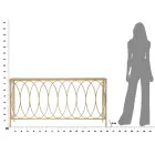 Feste Eingangskonsole aus goldenem Eisen mit Glasplatte - Primula Viadurini