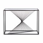 Konsole aus Stahl und Glas Modernes Design Original Spirale - Sasuke Viadurini