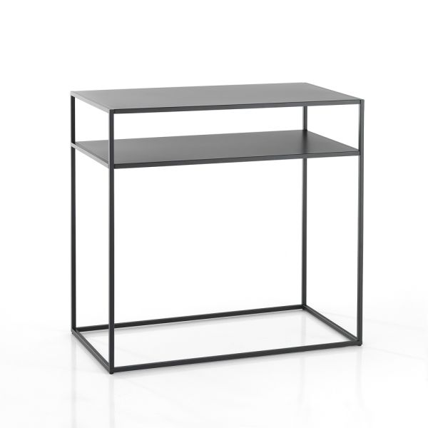 Konsole aus anthrazitfarben lackiertem stahl – osmium