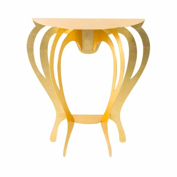 Konsolentisch aus farbigem eisen in modernem design made in italy - barbata