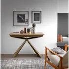 Konsole aus Holz und Metall ausziehbar Bis zu 295 cm Made in Italy - Timedio Viadurini