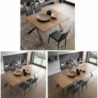 Konsole aus Holz und Metall ausziehbar Bis zu 295 cm Made in Italy - Timedio Viadurini