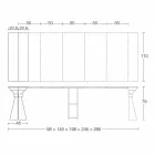 Konsole aus Holz und Metall ausziehbar Bis zu 295 cm Made in Italy - Timedio Viadurini