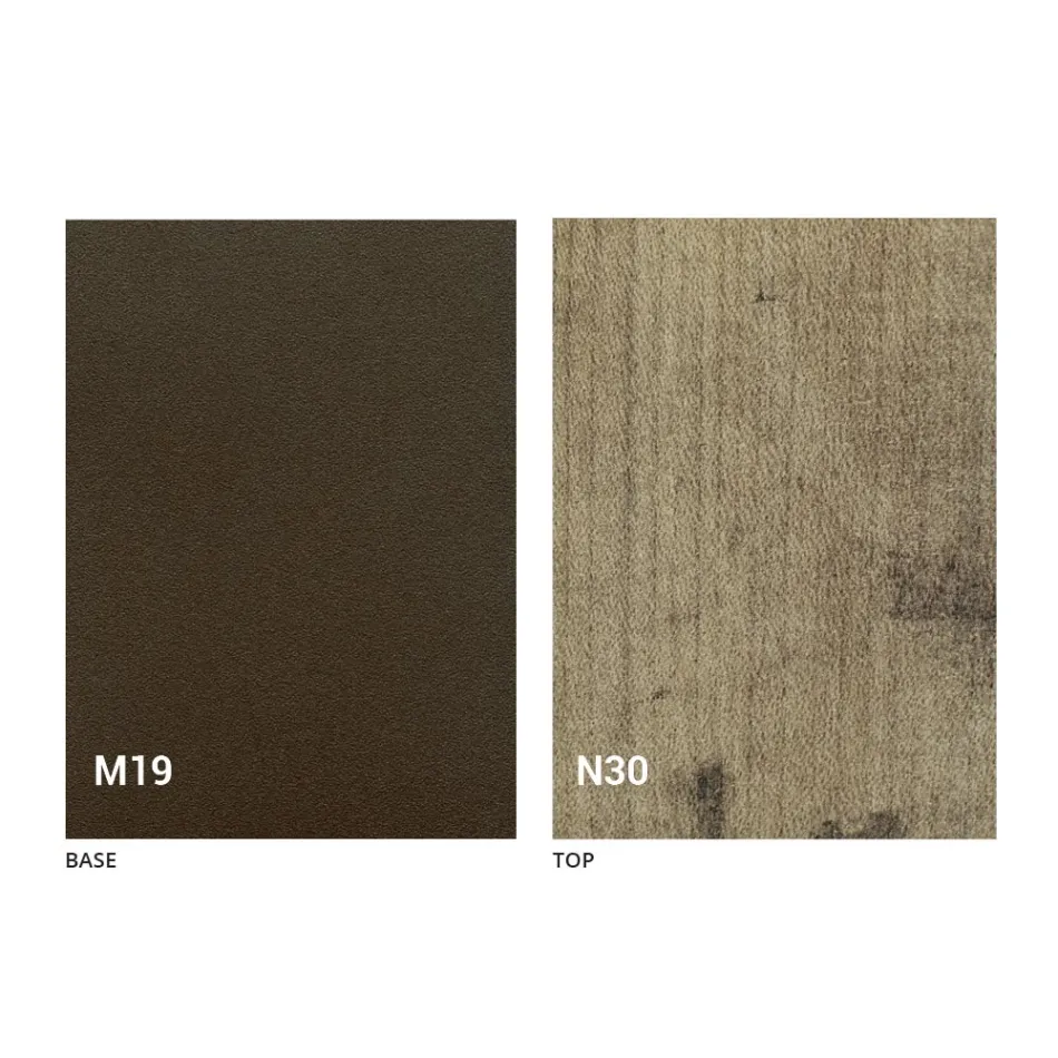 Tischkonsole aus Holz und Metall ausziehbar bis 295 cm Made in Italy - Timedio Viadurini