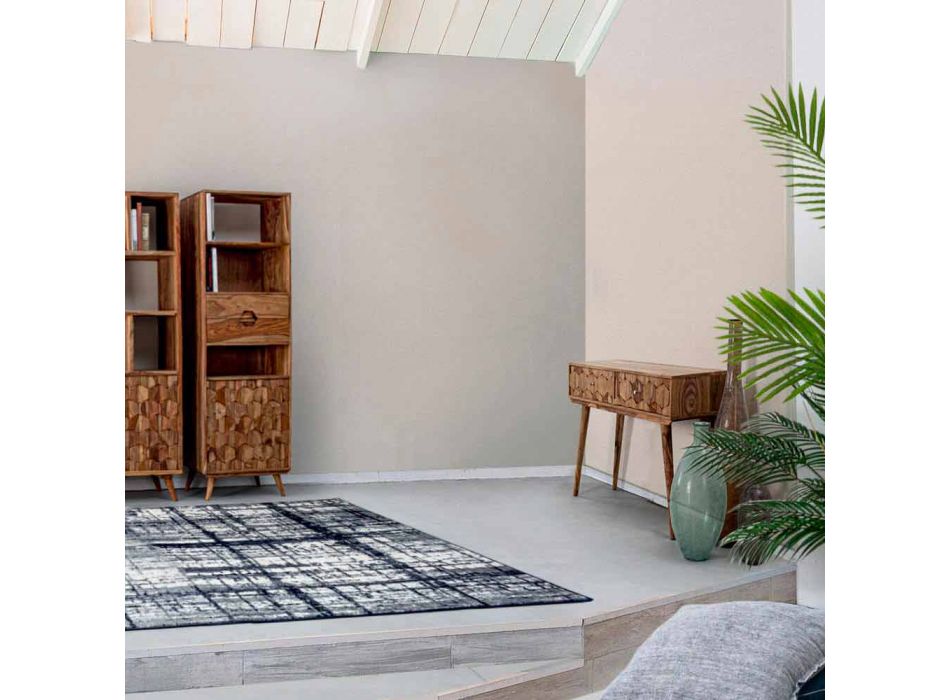 Sheesham Holzkonsole mit zwei Schubladen Luxus Design Homemotion - Fregene Viadurini