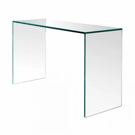 Konsole aus extra klarem Glas Elegantes Minimal Design 2 Dimensionen - Selex Viadurini