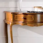 Klassische Eingangskonsole aus Holz mit 1 Schublade Made in Italy - Leonor Viadurini