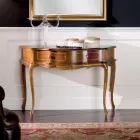 Klassische Eingangskonsole aus Holz mit 1 Schublade Made in Italy - Leonor Viadurini