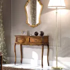 Klassische Eingangskonsole aus Holz mit Schubladen Made in Italy - Richard Viadurini