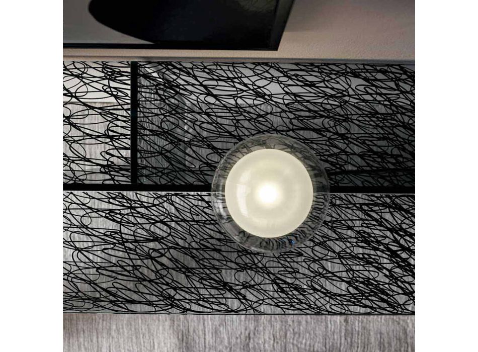 Design Eingangskonsole Extraleichtes dekoriertes Glas Made in Italy - Sestola