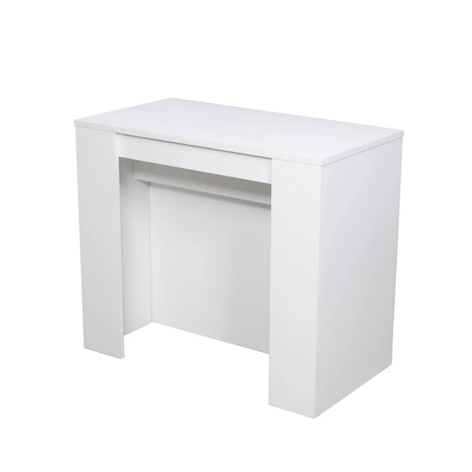 Moderne ausziehbare Konsole 296 cm aus Melaminholz, hergestellt in Italien – Ariella Viadurini