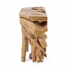 Moderne Luxus-Designkonsole in natürlichen Teakwurzeln - Johannisbrot Viadurini