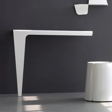 Moderne Minimal Design Konsole aus farbigem Metall Made in Italy - Benjamin Viadurini