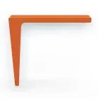 Moderne Minimal Design Konsole aus farbigem Metall Made in Italy - Benjamin Viadurini