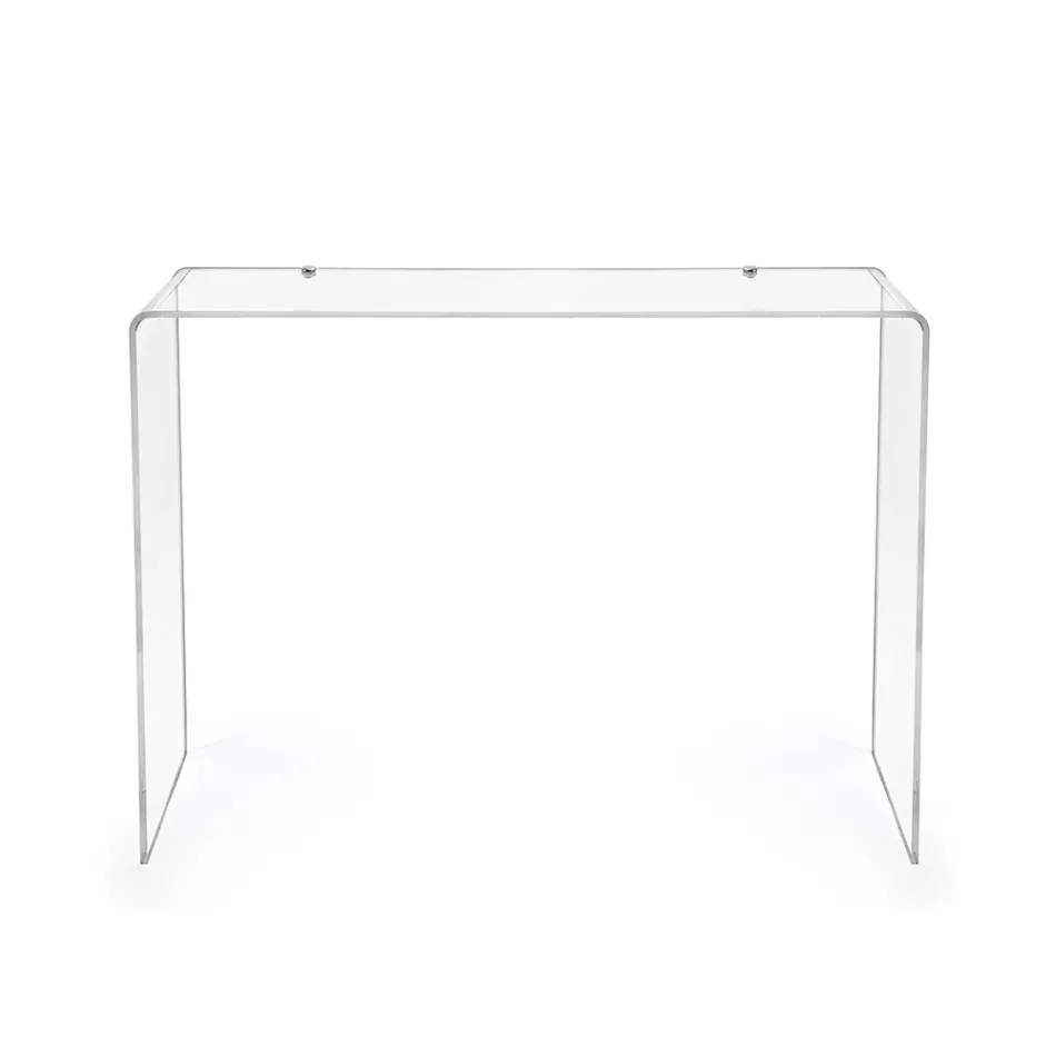 Moderner Konsolentisch aus transparentem oder mehrfarbigem Plexiglas, hergestellt in Italien – Emy Viadurini