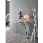 Konsole für modernen Eingang in extraleichtem Glas Made in Italy - Rosalia Viadurini