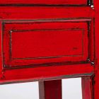 Rote Konsole aus Ulmenholz mit 3 Schubladen Design Homemotion - Sonten Viadurini