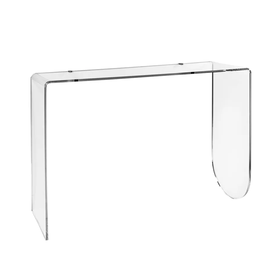 Alarico Konsolentisch aus transparentem Plexiglas im modernen Design, hergestellt in Italien Viadurini