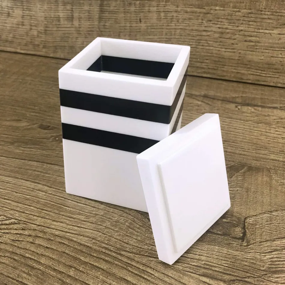 Gewürzbehälter mit italienischer hochwertiger Corian-Kappe - Spicy Viadurini