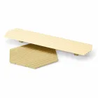 Paar Tabletts in schwarz oder gold lackiertem Stahl Modernes Design - Savona Viadurini