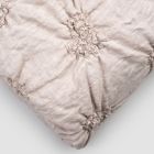 Doppelbett-Tagesdecke aus Leinen und Baumwolle mit eleganter, luxuriöser Stickerei – Patrizio Viadurini