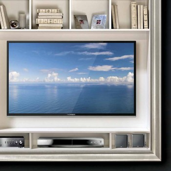 Wand TV-Ständer mit Holzrahmen handgefertigt in Italien Mirko