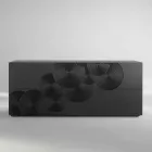 Anrichte mit 10 ante Slate, modernem Design, weiß, schwarz oder gold Viadurini