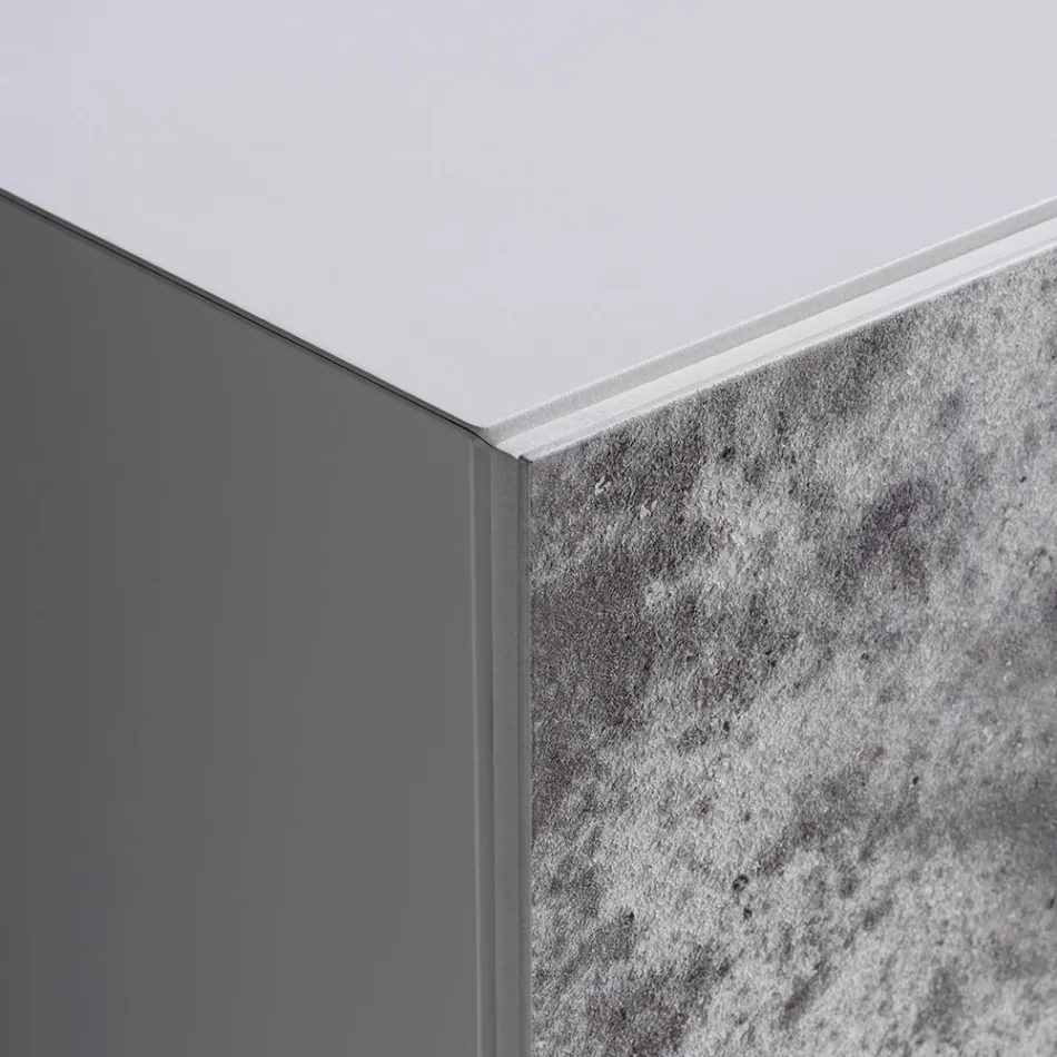 Sideboard mit 3 Türen und 3 Einlegeböden aus Holz und MDF - Pesci Viadurini