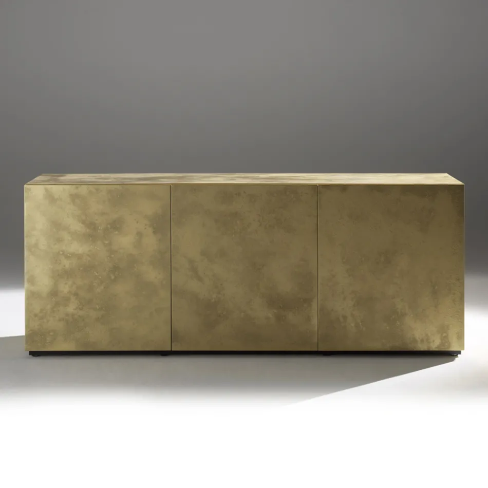 Sideboard mit 3 Türen und 3 Einlegeböden aus Holz und MDF - Pesci Viadurini