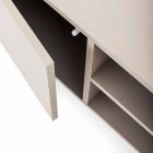 Modernes, niedriges Sideboard aus MDF und Metall Made in Italy - Rohan Viadurini