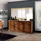 Sideboard mit 4 Türen und 2 Schubladen aus Bassano-Holz, hergestellt in Italien – Tanit Viadurini