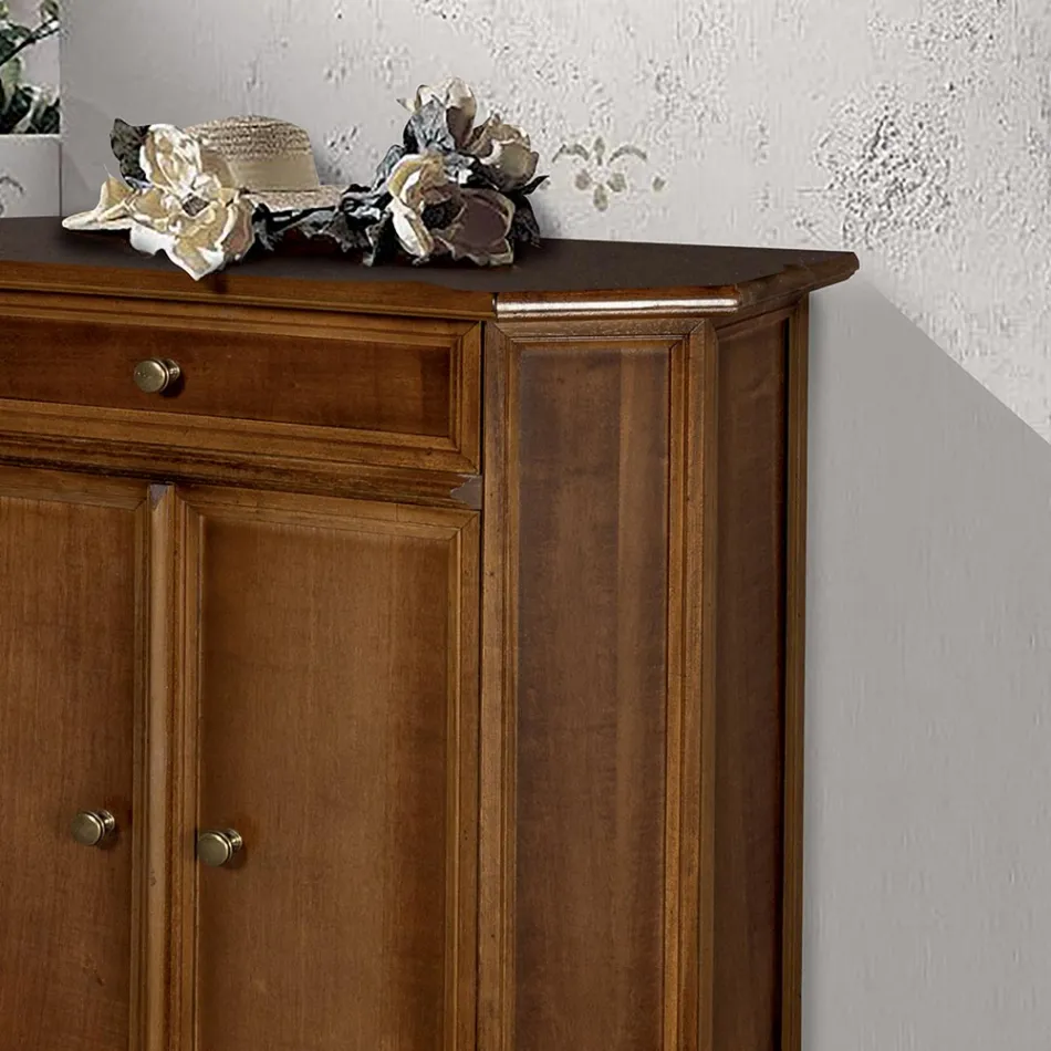 Sideboard mit Schublade, 2 Türen und internem Regal, hergestellt in Italien – Semia Viadurini