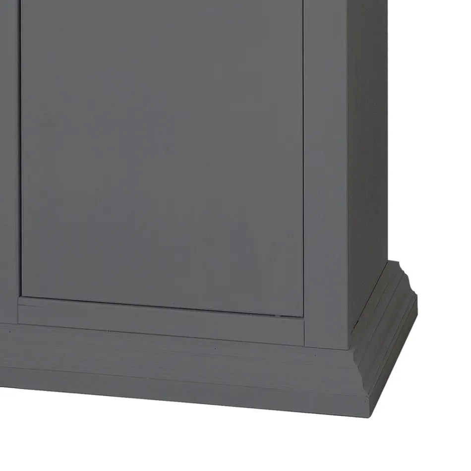 Sideboard mit Struktur aus furnierten Holzpartikeln, hergestellt in Italien – Odino Viadurini