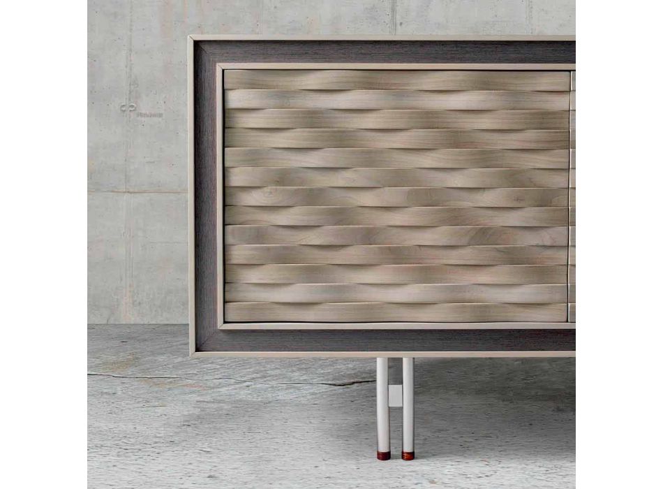 Modernes Sideboard aus Massivholz, B192 x T 50 cm, Teresa