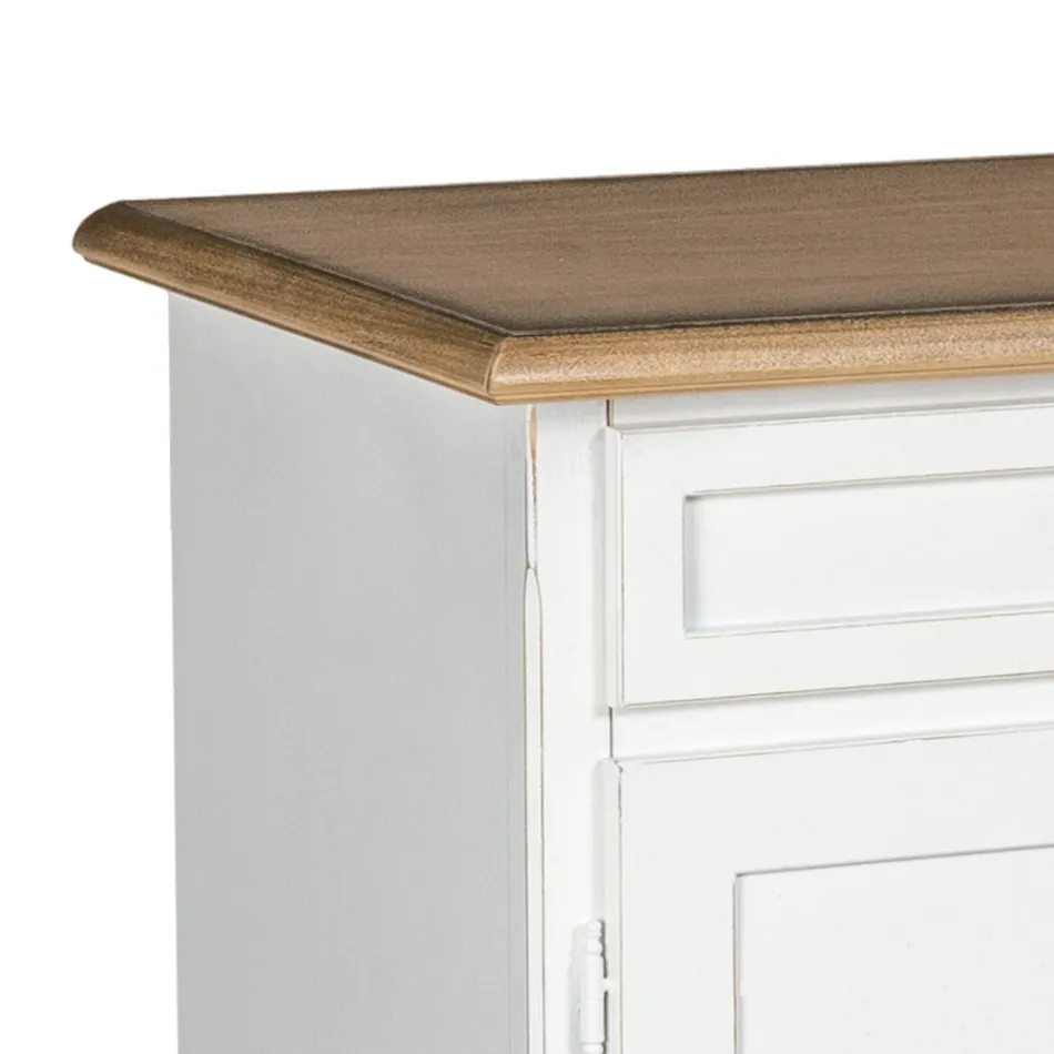 Holz-Sideboard mit 3 Schubladen und 3 Türen, hergestellt in Italien – Uller Viadurini