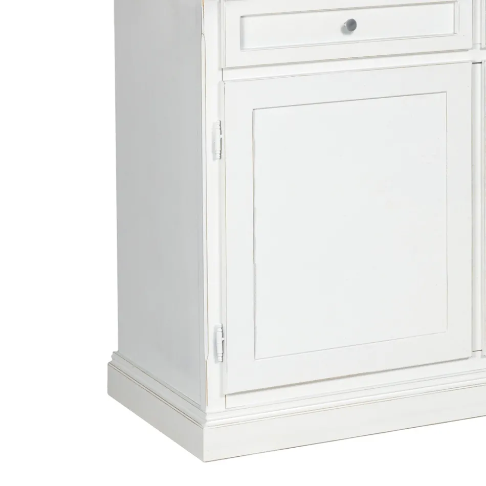 Holz-Sideboard mit 3 Schubladen und 3 Türen, hergestellt in Italien – Uller Viadurini