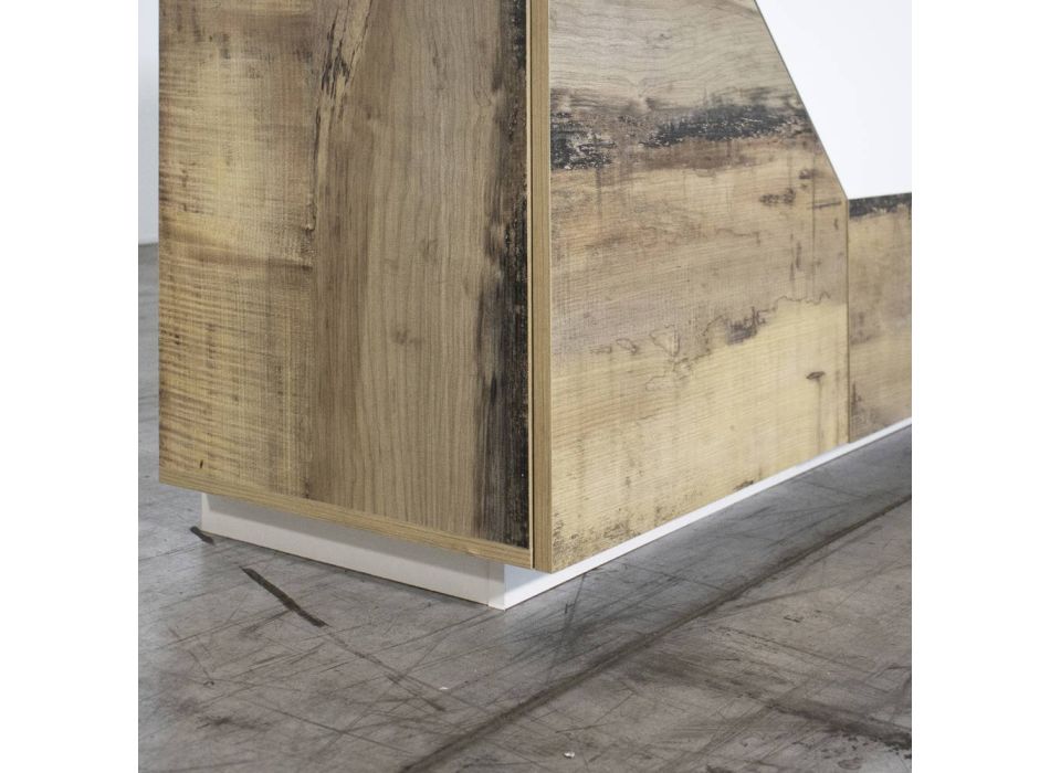Sideboard aus Holz mit Flügeltüren und Schubladen Made in Italy - Bernice Viadurini