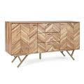 Sideboard aus Akazienholz mit 2 Türen und 3 Schubladen Design Homemotion - Carla